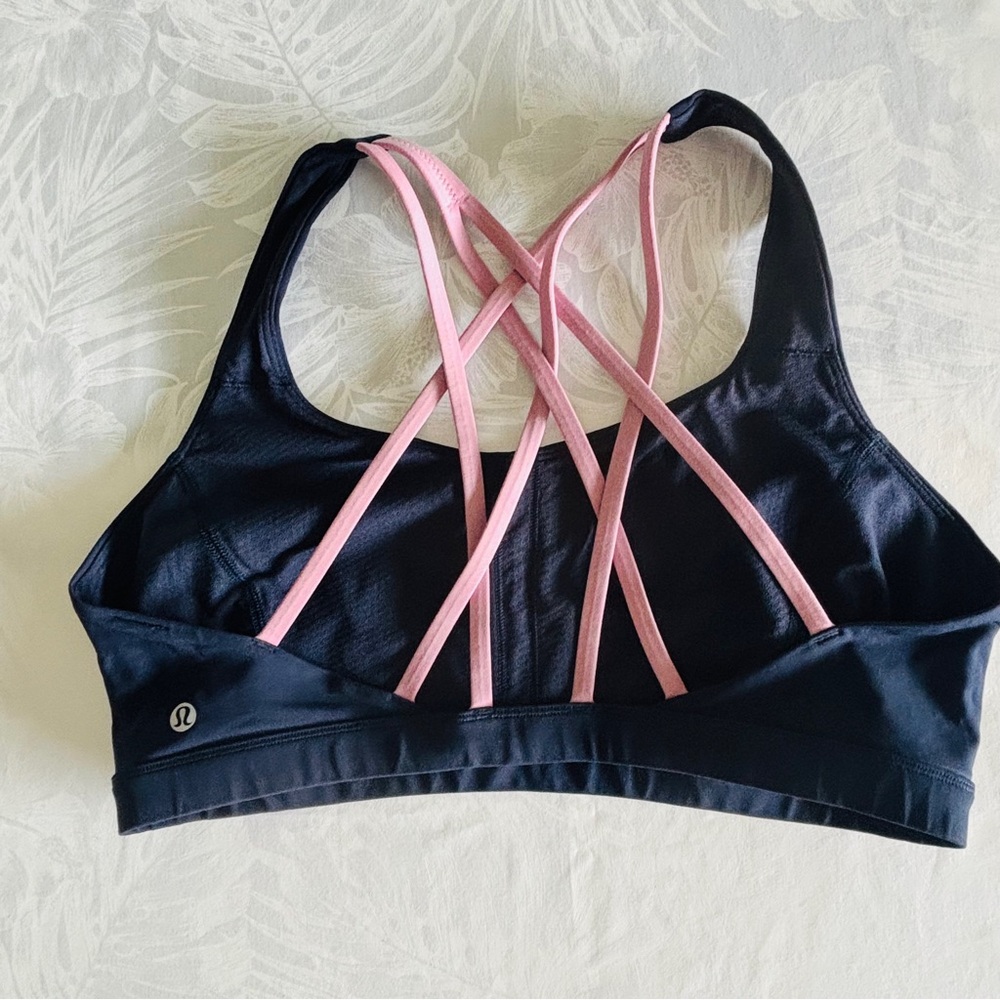 lululemon athletica Black and Pink Sports Bra